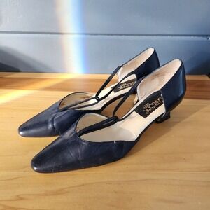80s Blue Leather‎ Heels